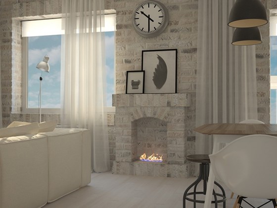 Интерьеры жилых помещений: нежный монохромный интерьер