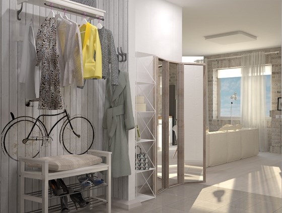 Интерьеры жилых помещений: нежный монохромный интерьер