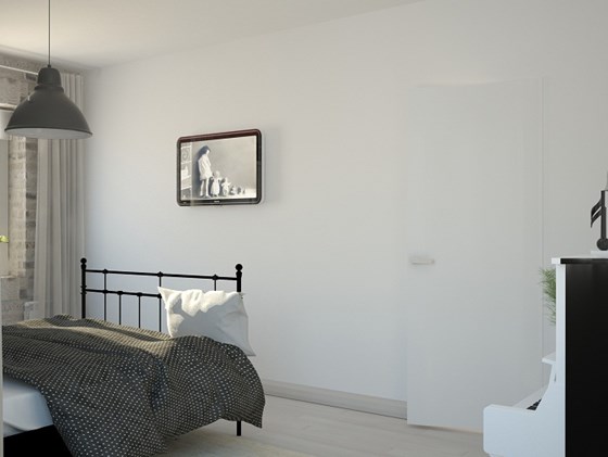 Интерьеры жилых помещений: нежный монохромный интерьер