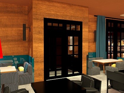 Интерьеры нежилых помещений: ресторан