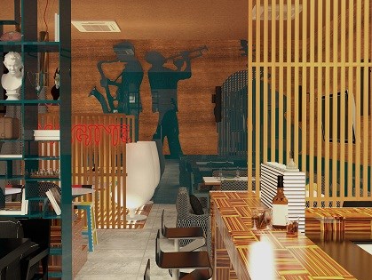 Интерьеры нежилых помещений: ресторан